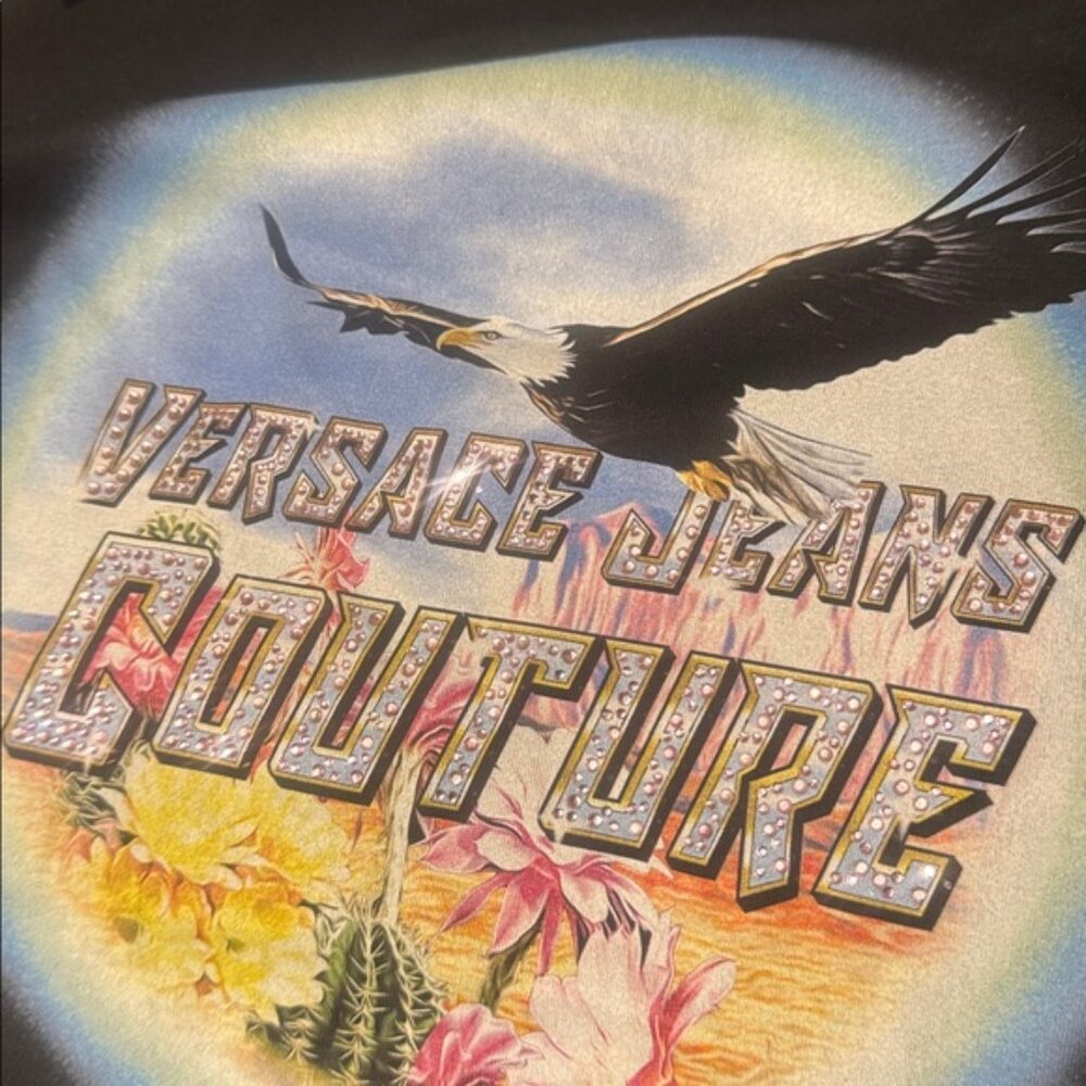 Versace Jeans Couture Black Graphic Tee - Picture 9 of 9